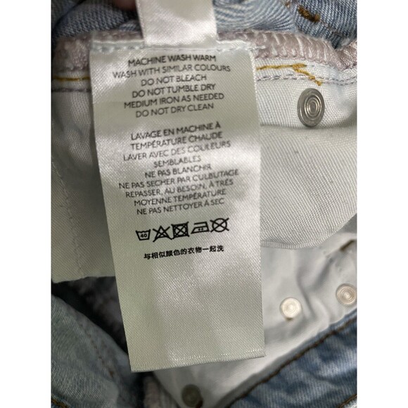 BDG Distressed Button Fly Slim Straight Jeans 28 Light Wash Urban Outfitters - Picture 7 of 12